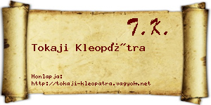 Tokaji Kleopátra névjegykártya